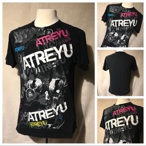 Atreyu S Band Tour Metalcore Black T-shirt A3562